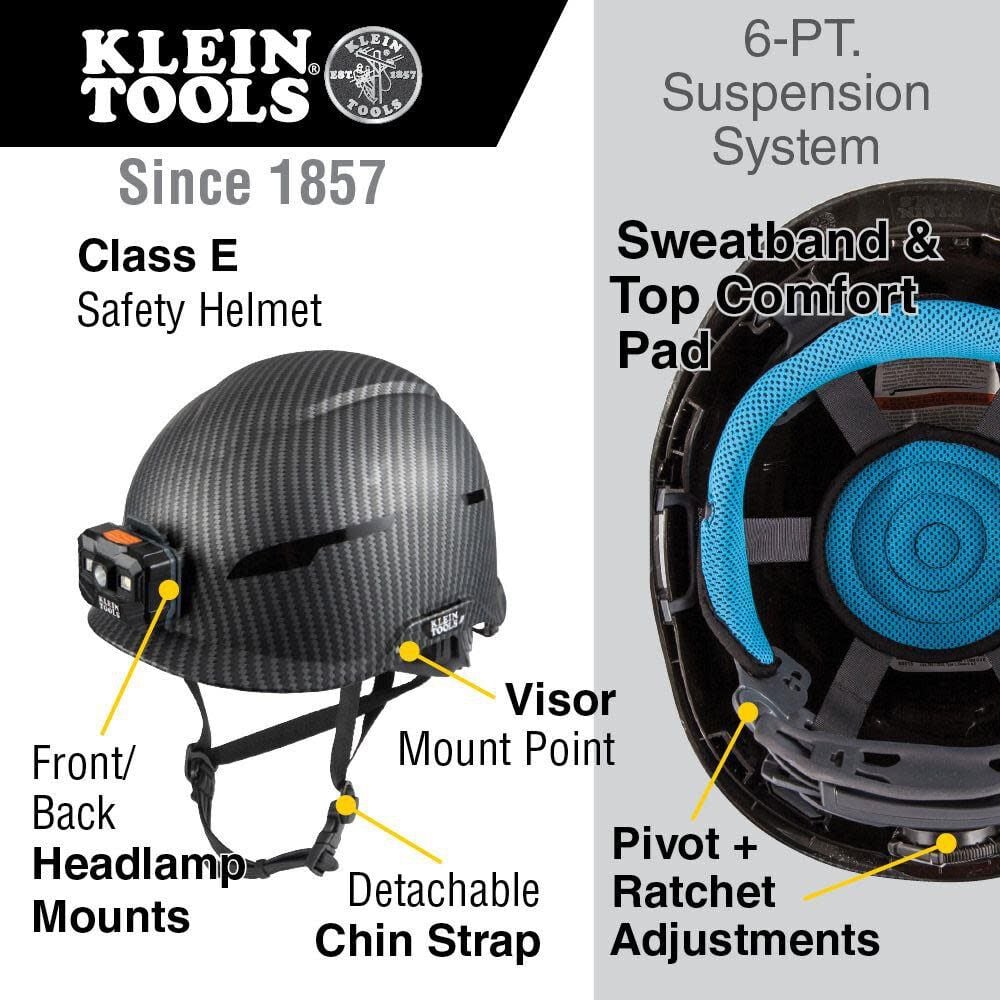 Klein Tools Safety Helmet Class E Headlamp 60515 from Klein Tools