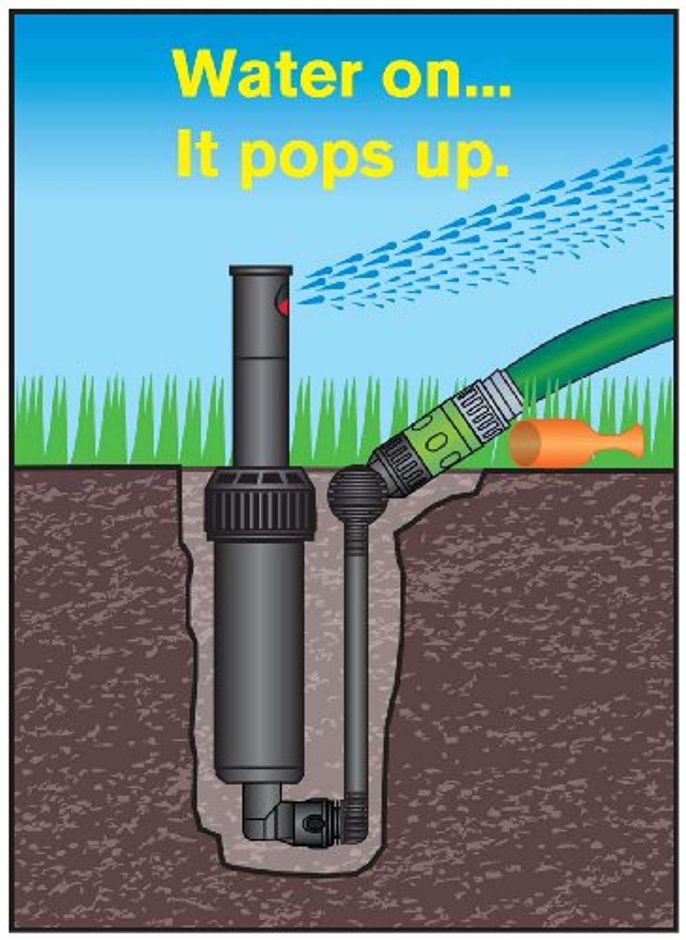 Autowater QSK-745 Quick Snap in Ground 5 in. Pop Up Adjustable Sprinkler， Pack of 5