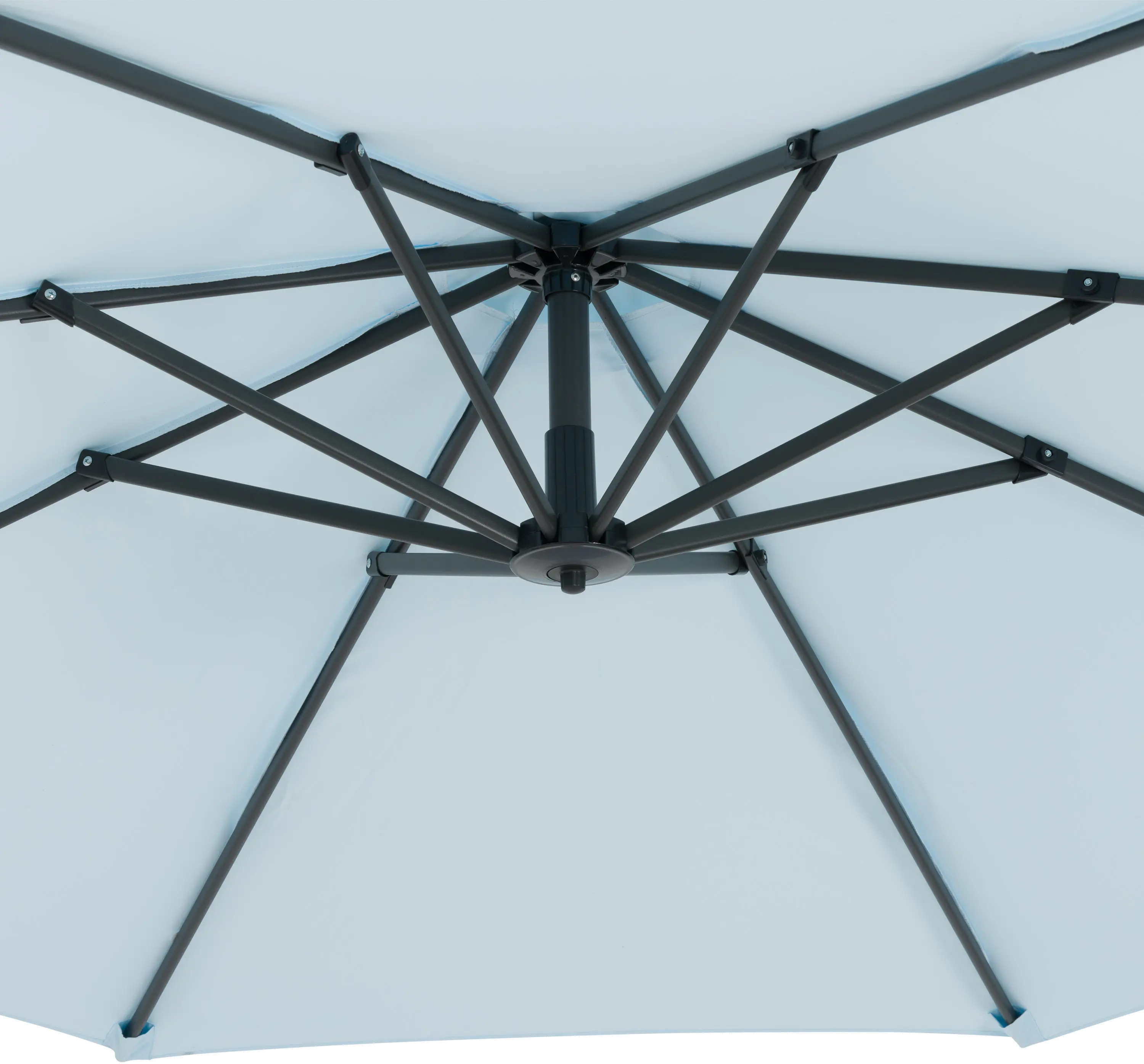 9.5 ft Cantilever Patio Umbrella in Light Blue