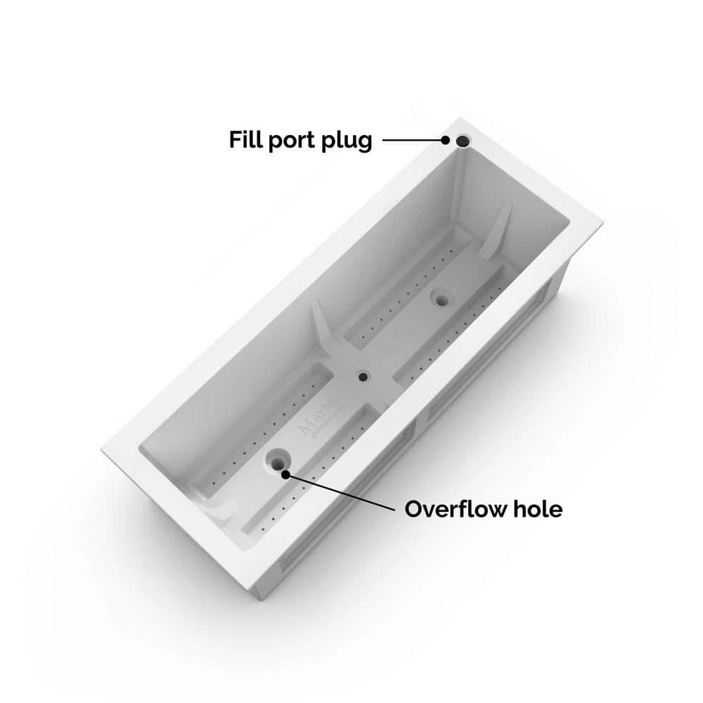 Mayne Fairfield Elevated Self-Watering Polyethylene White Garden Bed 4890-W