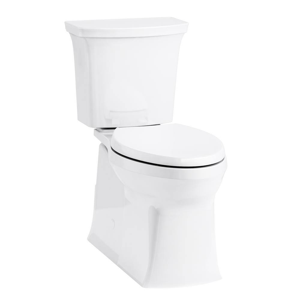 KOHLER Corbelle Comfort Height Revolution 360 12 in. Rough-In 2-Piece 1.28 GPF Single Flush Elongated Toilet in White K-3814-RA-0