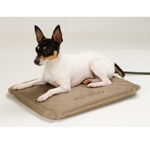 KandH Lectro-Soft Outdoor Heated Pet Bed， Tan