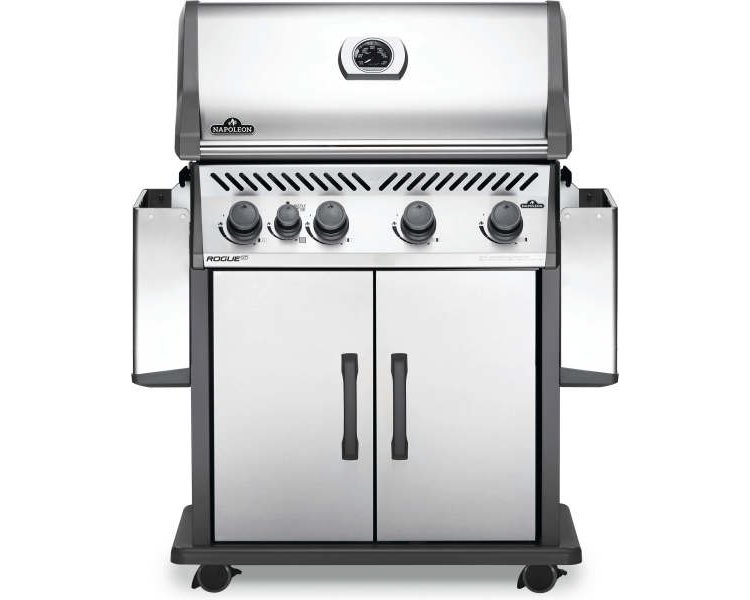 Napoleon Rogue XT 525 Series SIB Stainless Steel Liquid Propane Freestanding Grilland#xA0;With Infrared Side Burner