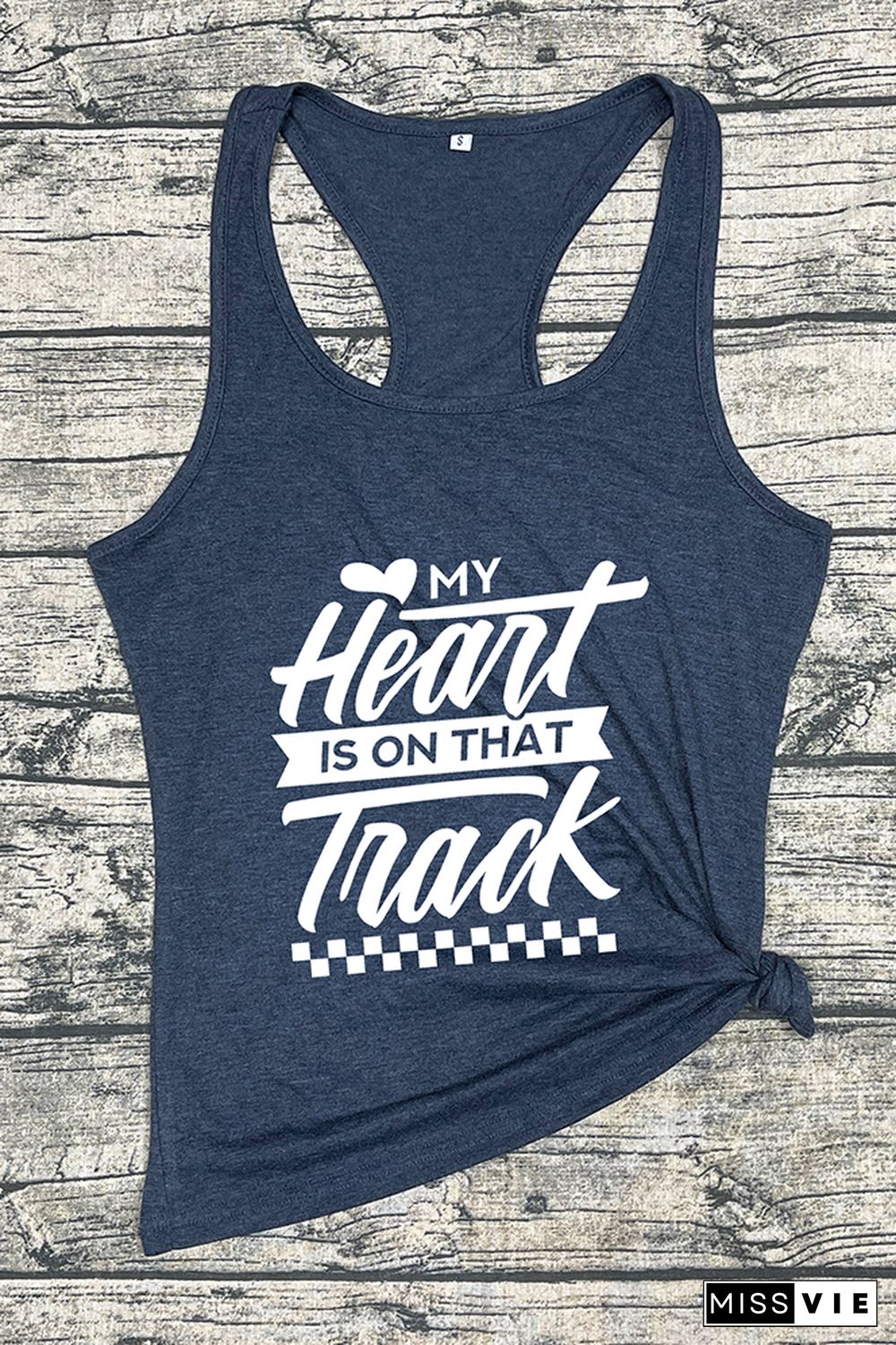 My Heart Is On That Track Tank Top Wholesale