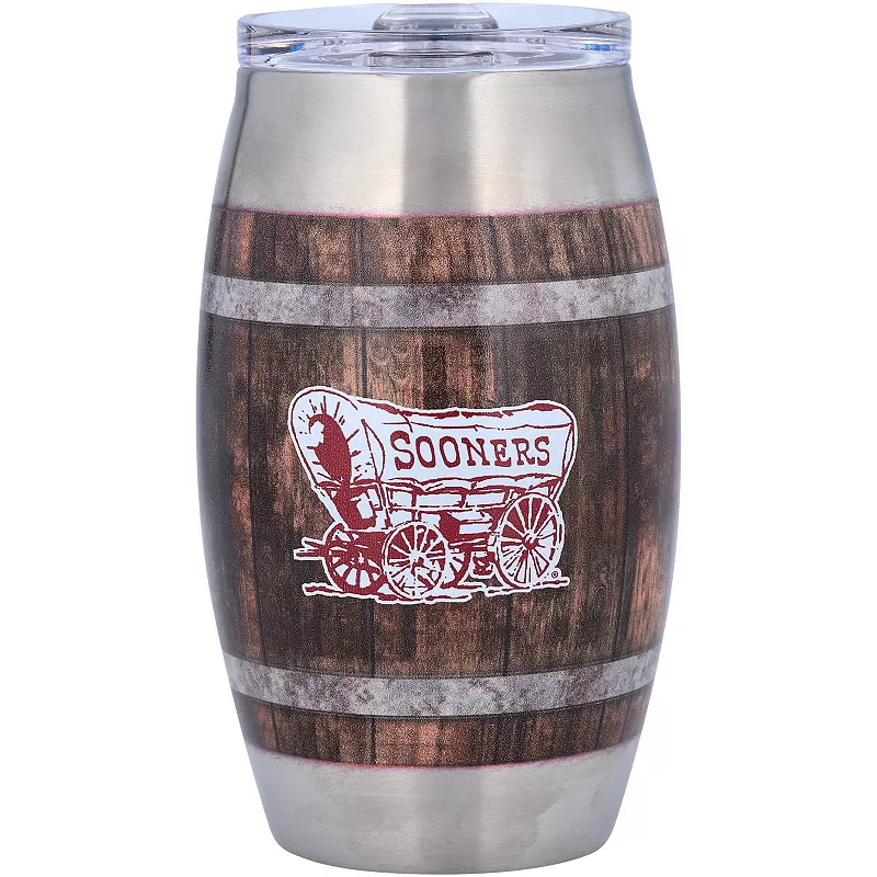 Oklahoma Sooners 15oz. Barrel Tumbler