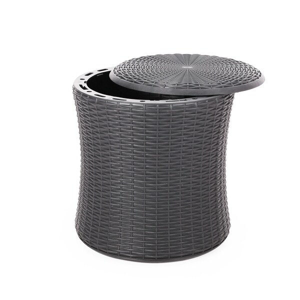 Patio Side Table with Weatherresistant Properties and a Unique Plastic Blend Material