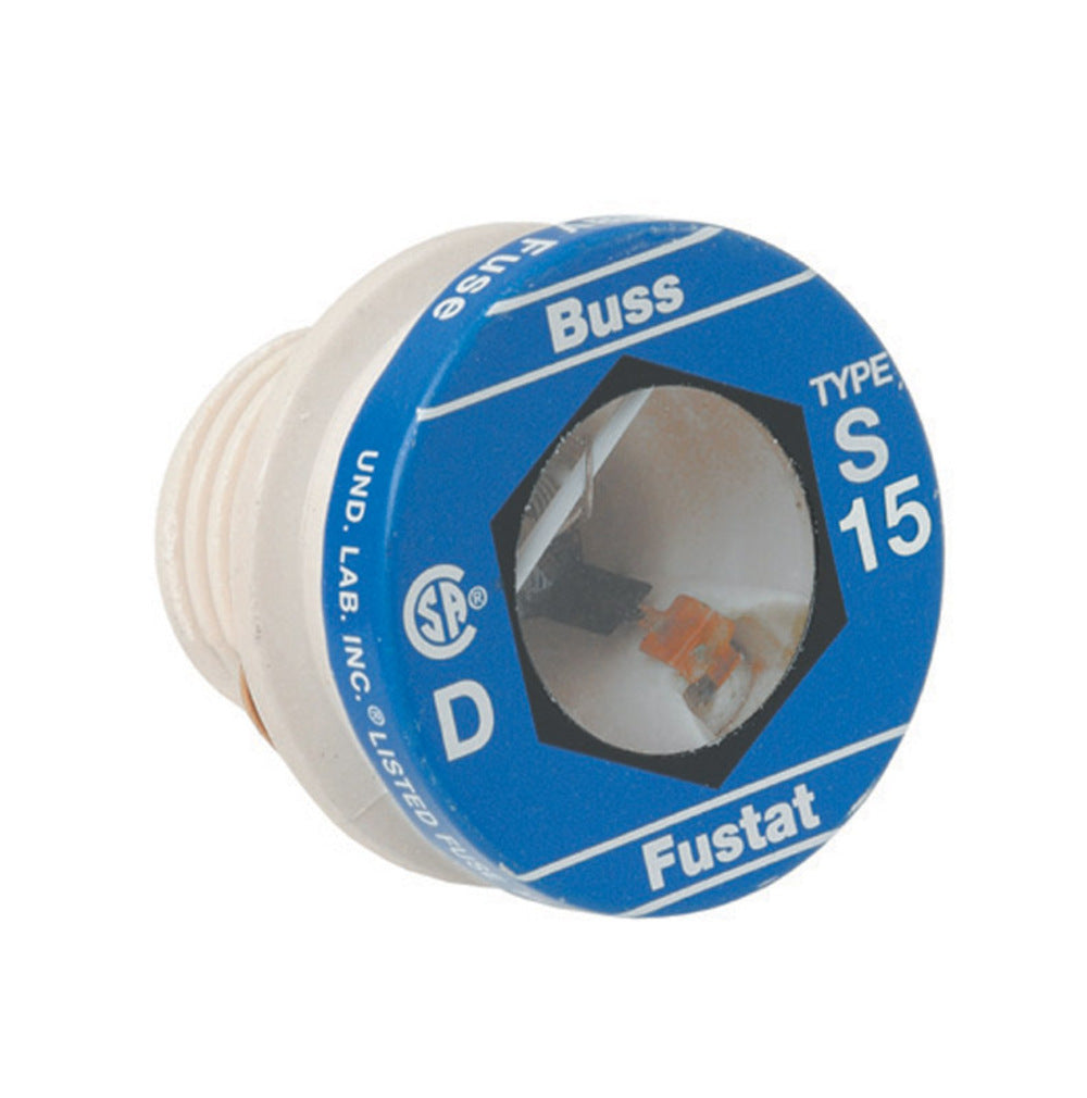 PLUG FUSE TYPE S 15A 4PK