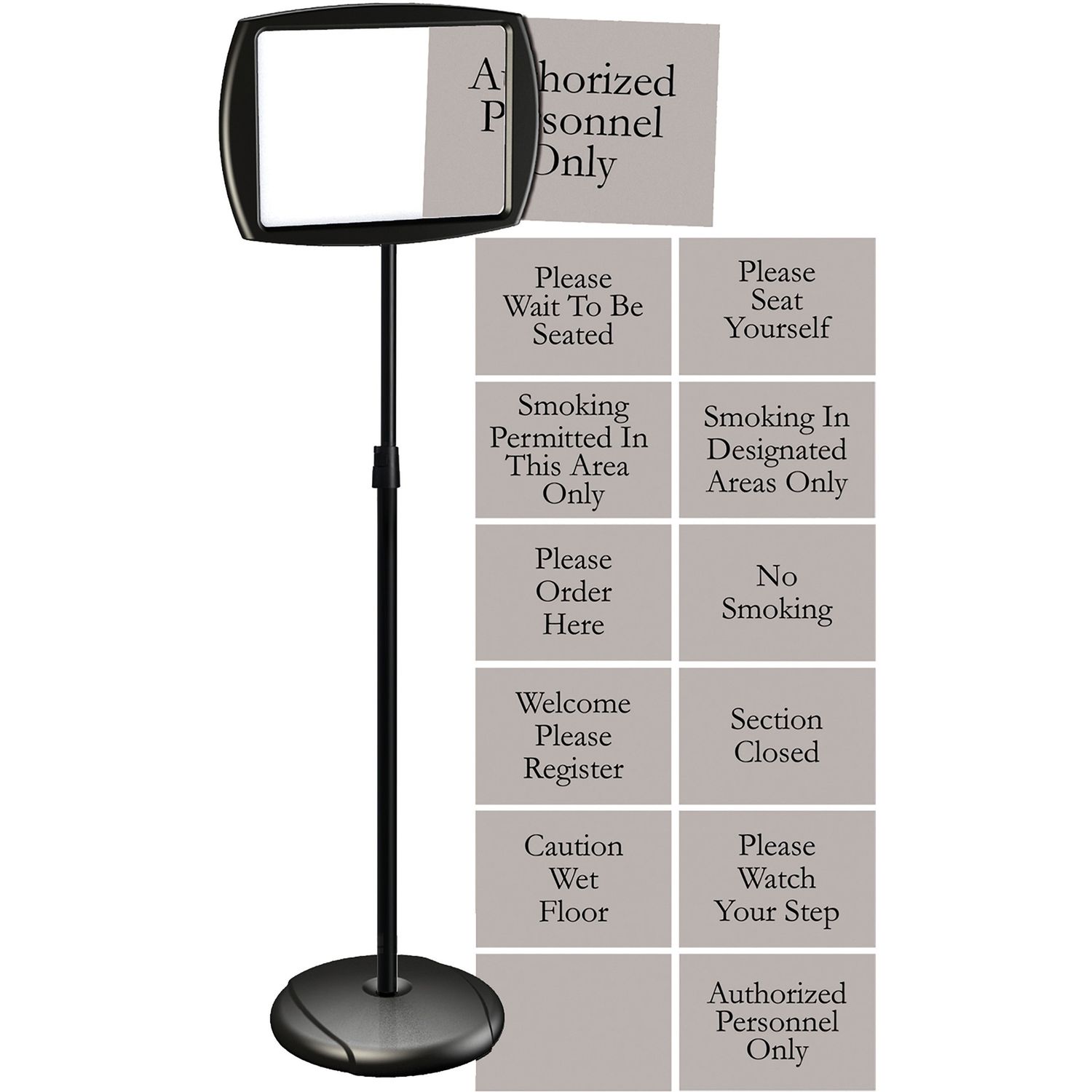 Interchangeable Floor Pedestal Sign by Bi-silque S.A BVCSIG05050505