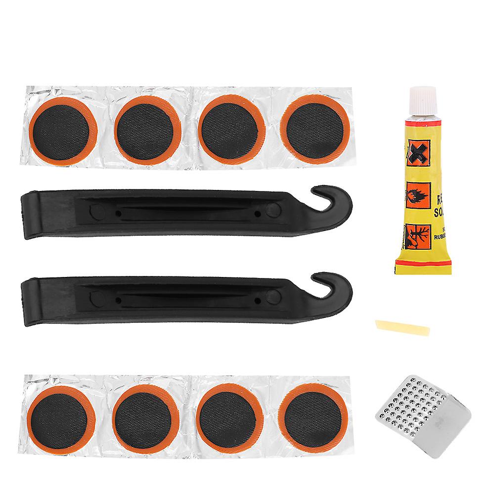 Mini Portable Tire Self Adhesive Patch File Levers Bike Tires Puncture Repair Tools Kit Cycling