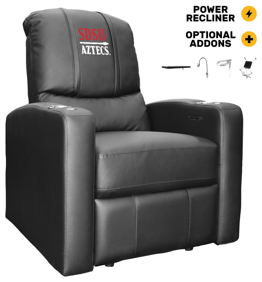 San Diego State Secondary Man Cave Home Theater Power Recliner   Contemporary   Recliner Chairs   by DreamSeats LLC  Houzz