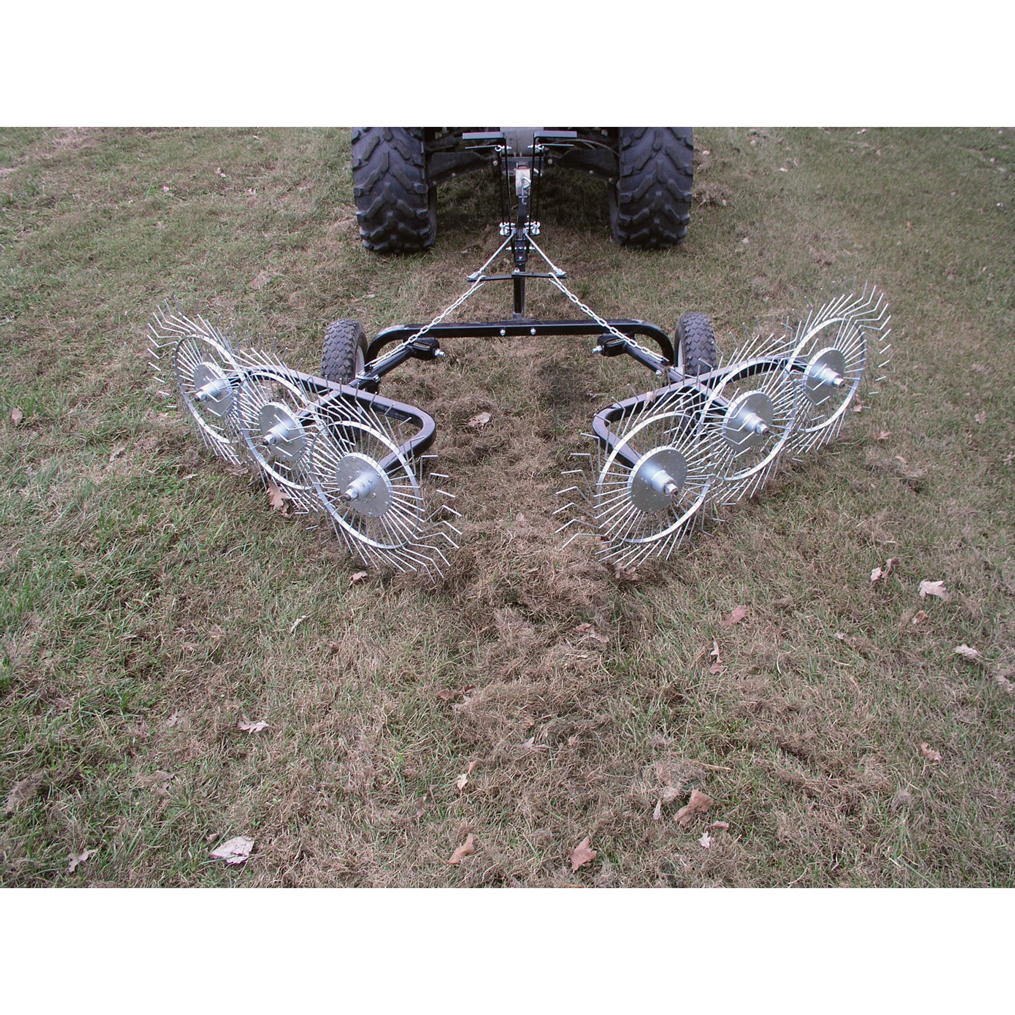 Strongway Acreage Rake - 60in.W, 6 Tine Reels