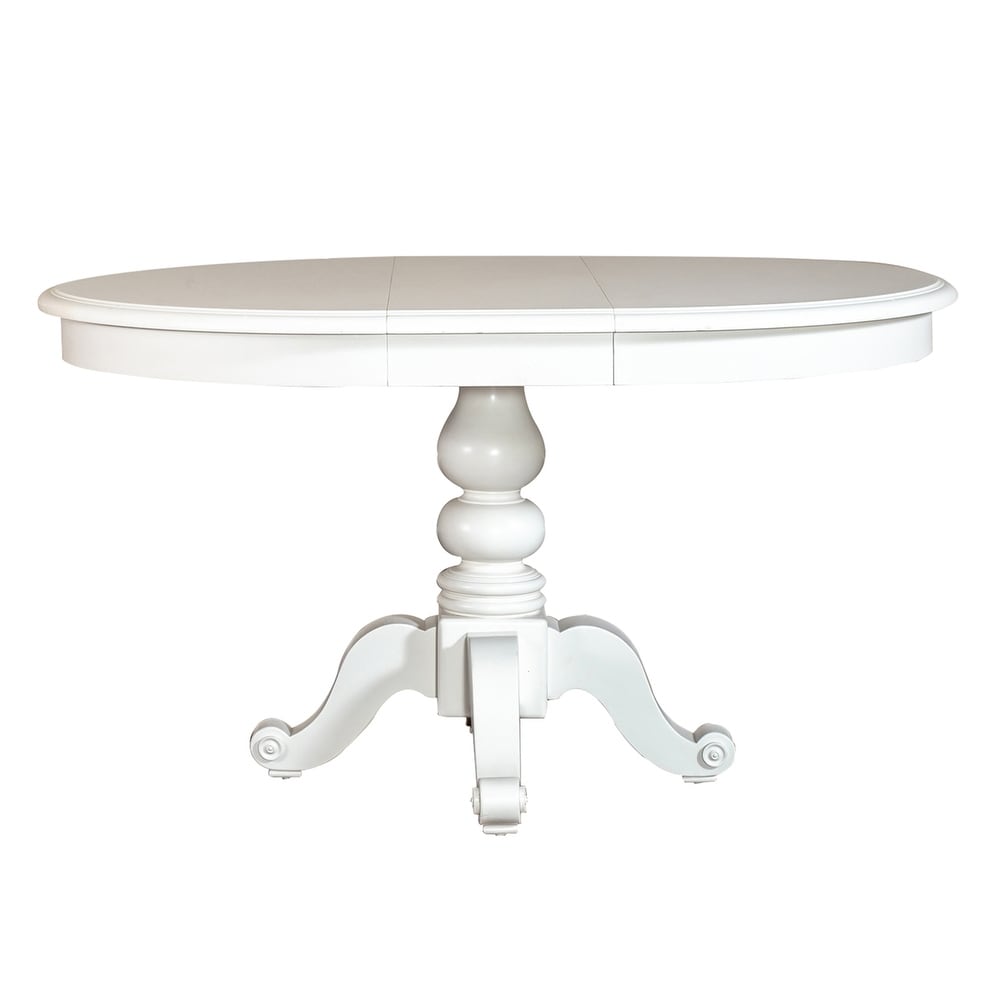 Summer House Oyster White Round Pedestal Table