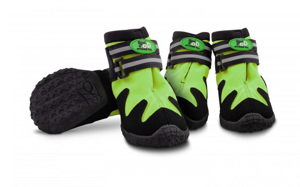 All For Paws All Road Green Dog Boots Set of 4， 2XL