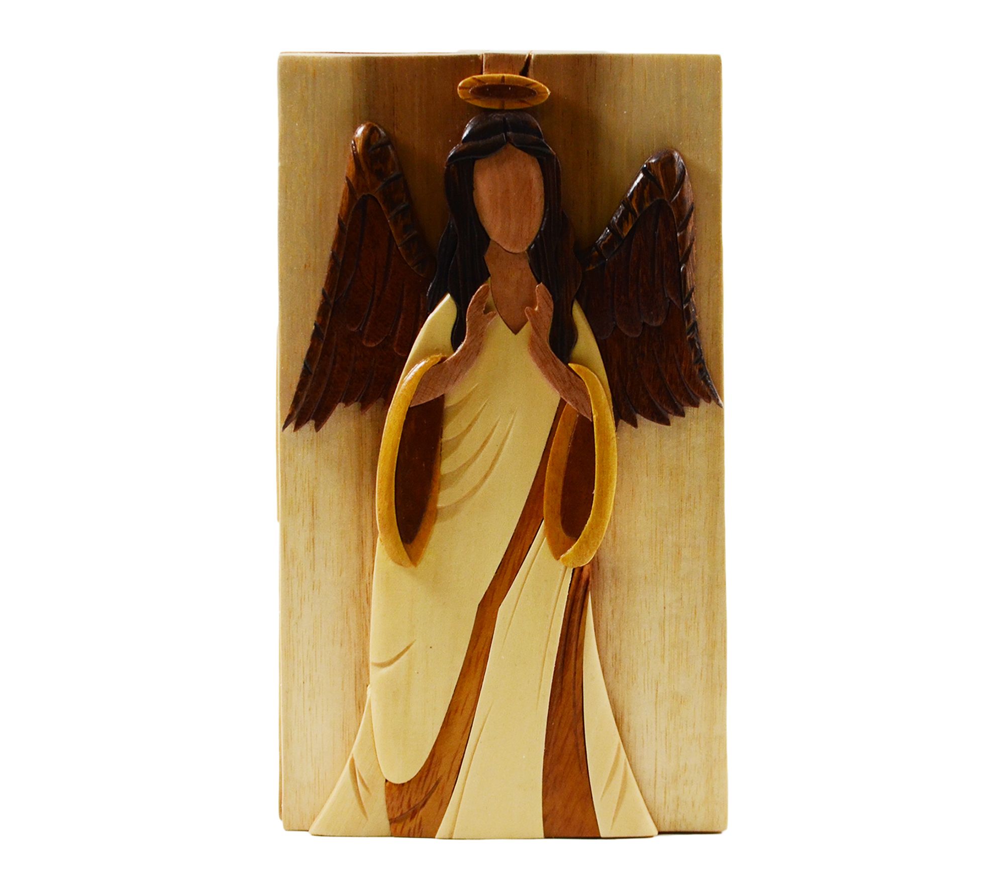 Carver Dan's Angel Guardian Puzzle Box with Magnet Closures