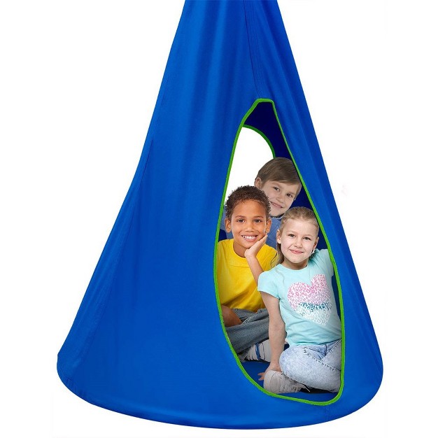 Sorbus Kids Nest Swing Fits 3 Children Blue