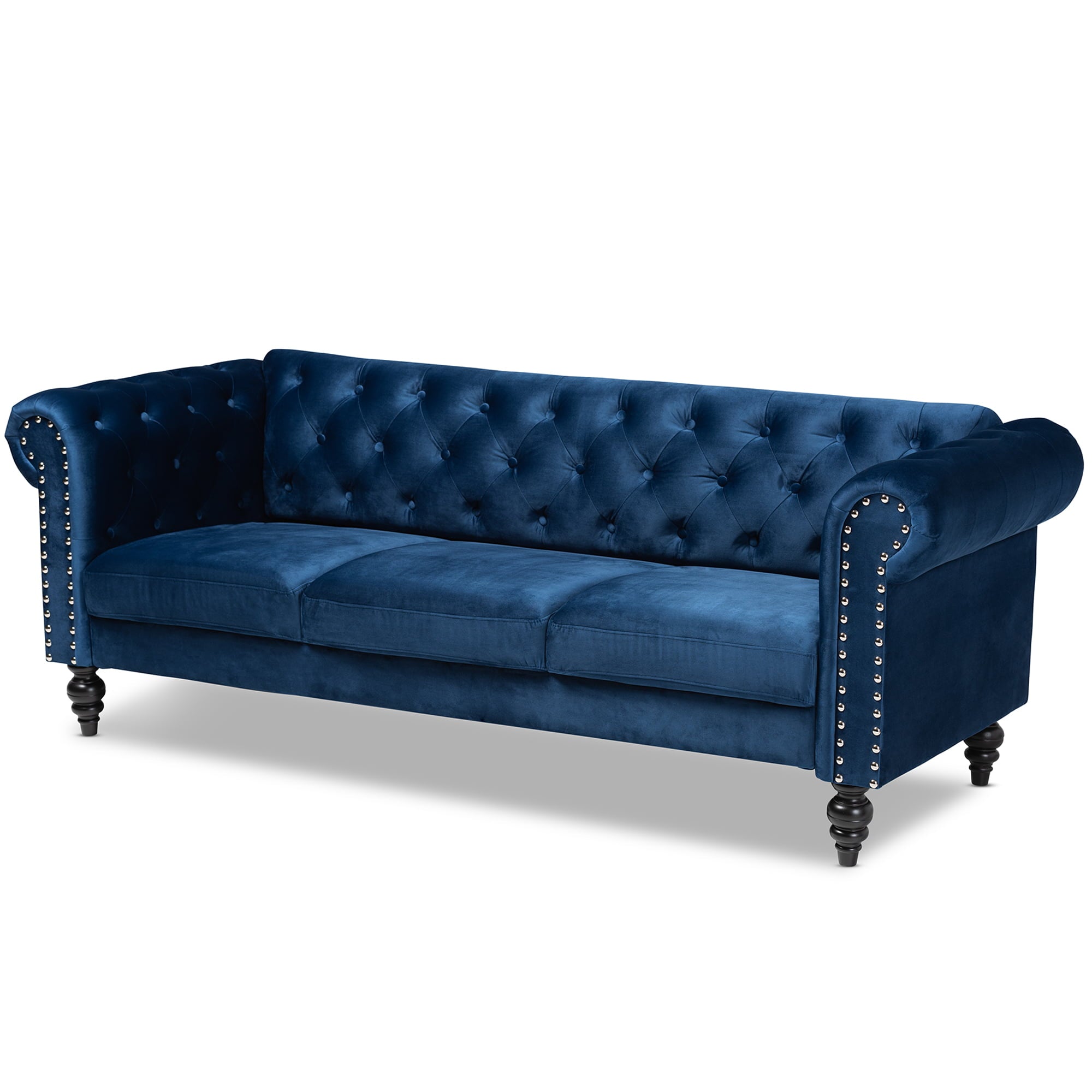 Baxton Studio Emma Chesterfield Sofa