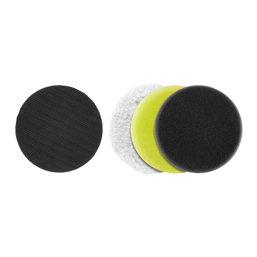 RYOBI 3 in. Detail Polisher Pad Set (4-Piece) A95DP401