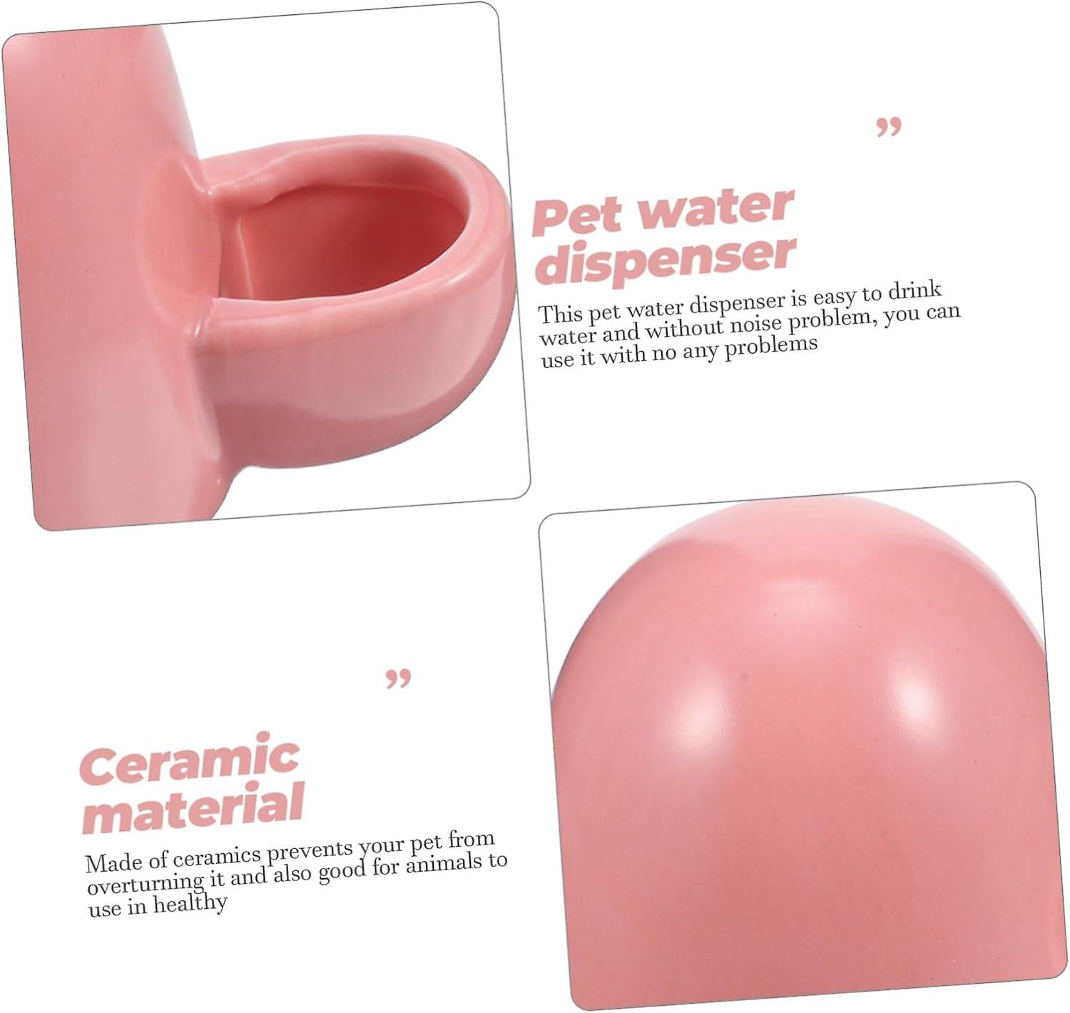 Gravity Waterer Hamster Drinking Bottle small animal water feeder hamster water bowl ceramic kettle