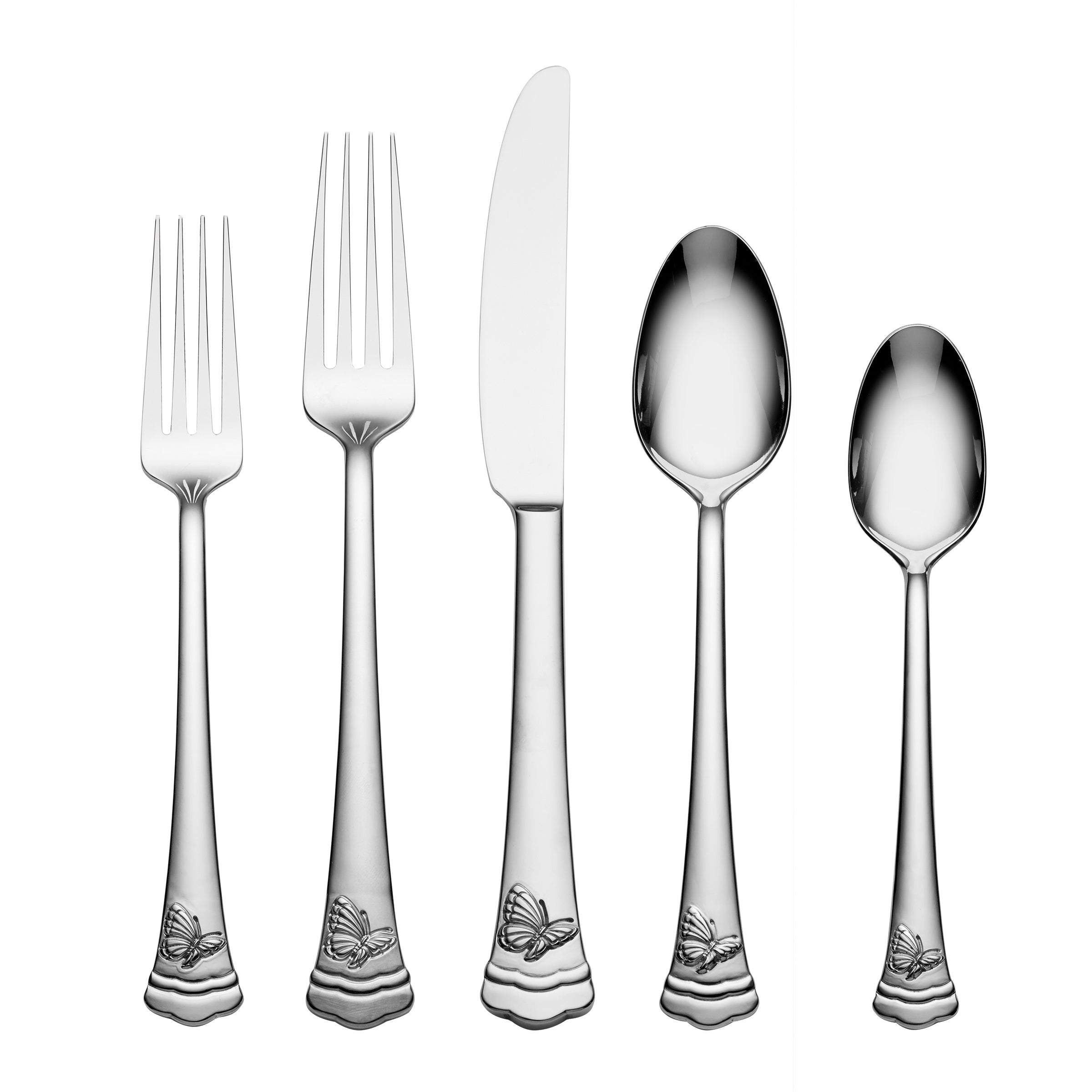 Butterfly Meadow II Mirror 65-Piece Flatware Set