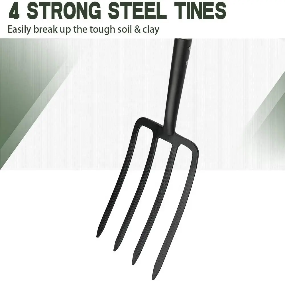 Professional Carbon Steel Long Handle Wholesale Gardening Used Hand Tools Digging Fork