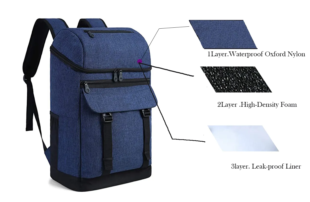 China good price  Oxford Backpack Cooler Leak Proof  Cooler Backpack Insulated Waterproof for men women.