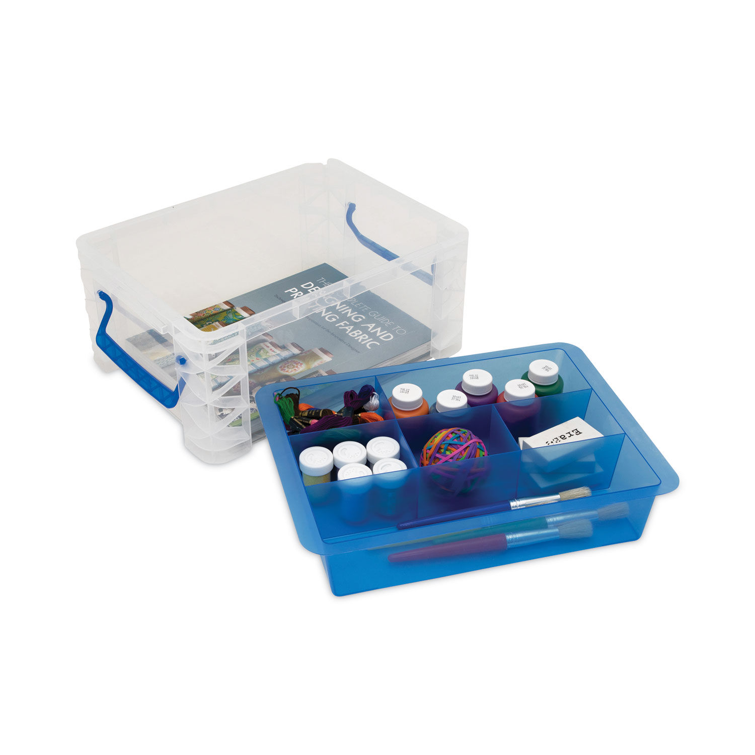 Super Stacker Divided Storage Box by Advantus AVT37371