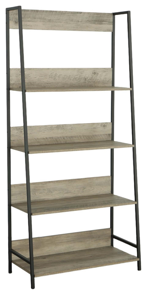 Maple Accent Bookshelf  Natural Driftwood/Metal   Industrial   Bookcases   by Progressive Furniture  Houzz