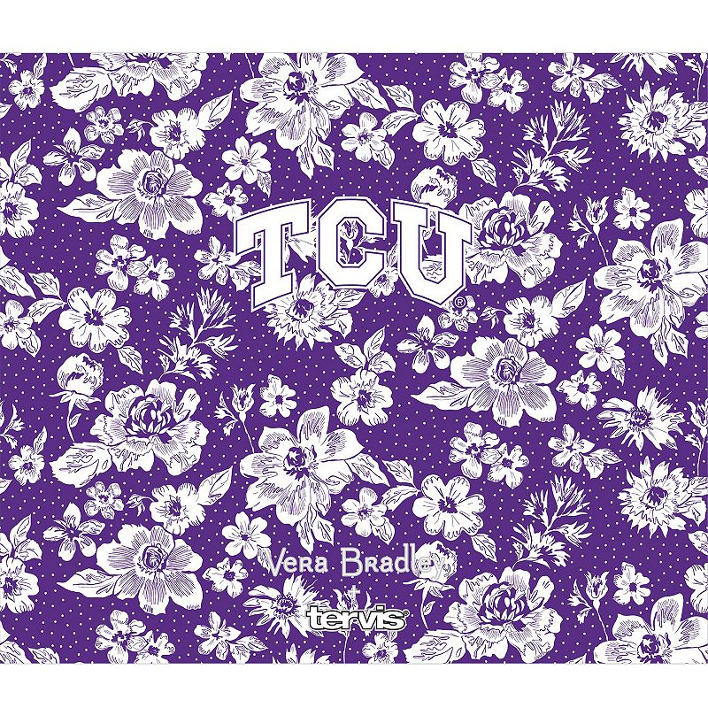 Vera Bradley x Tervis TCU Horned Frogs 24oz. Wide Mouth Bottle with Deluxe Lid