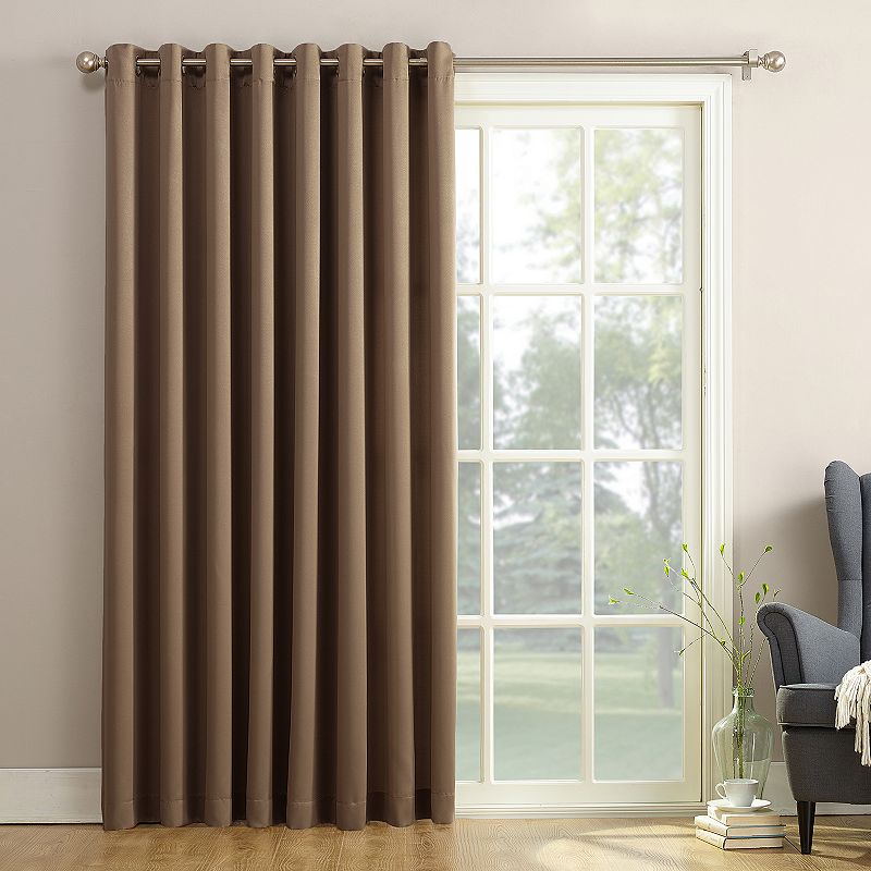 Sun Zero Gramercy Room Darkening Patio Door Curtain Panel