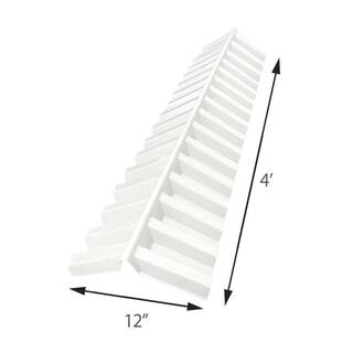 Suntuf 4 ft. White Opal Polycarbonate Ridge Cap Flashing 109755