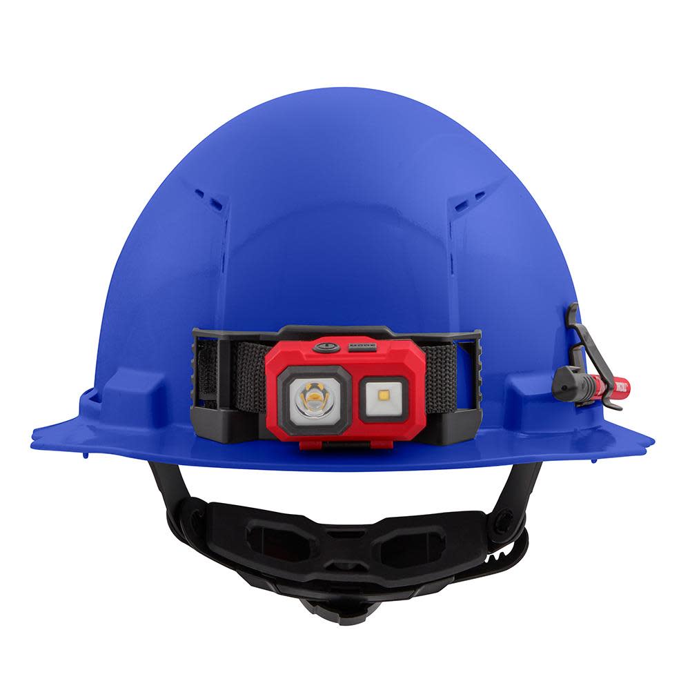 Milwaukee Blue Full Brim Vented Hard Hat with 6pt Ratcheting Suspension Type 1 Class C