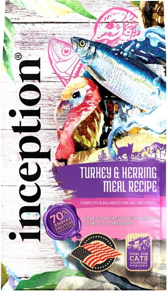 Inception Turkey and Herring Meal Recipe Dry Cat Food