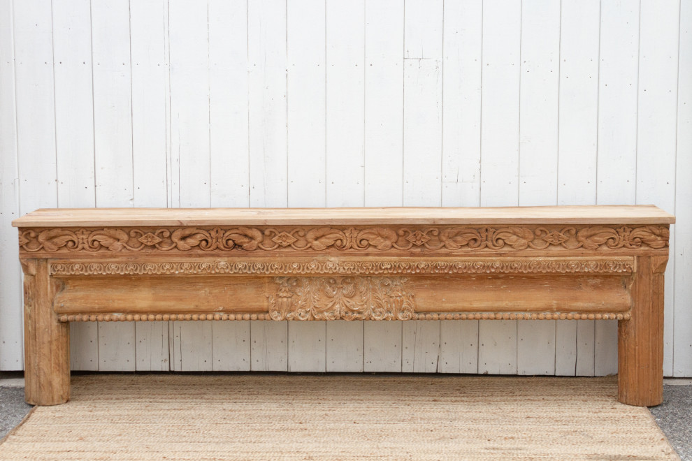 Long 18th Century Beam Console Table   Rustic   Console Tables   by De cor  Houzz