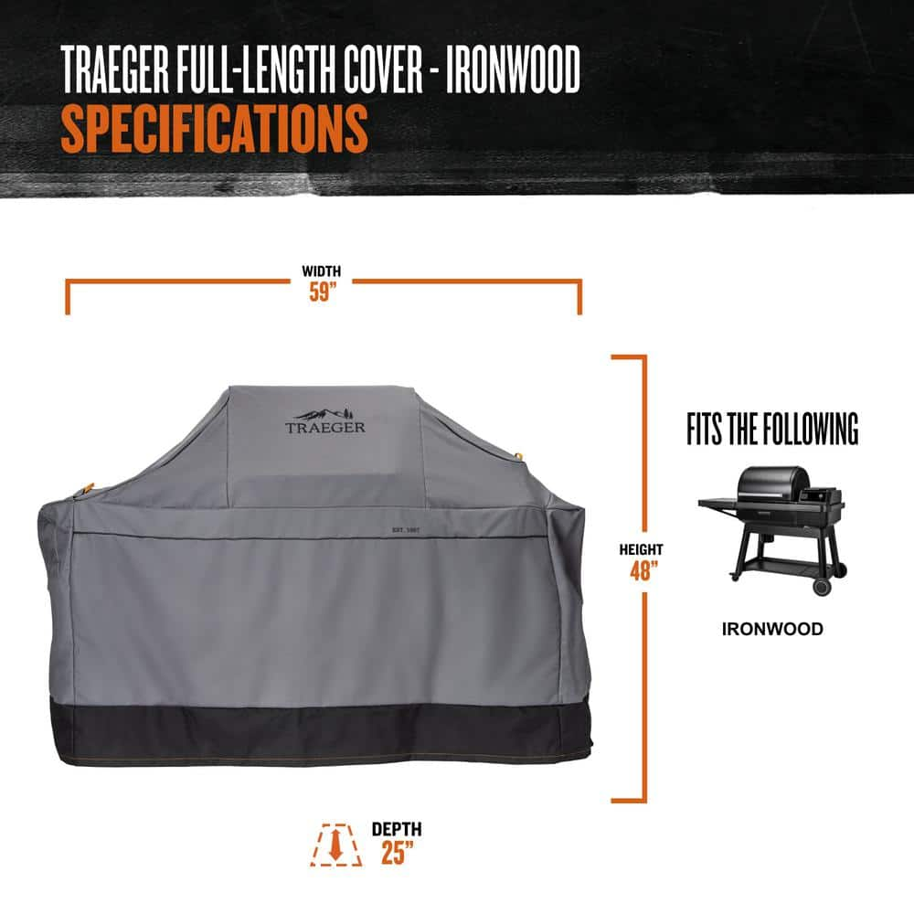 Traeger Ironwood Wi-Fi Pellet Grill and Smoker in Black TFB61RLG