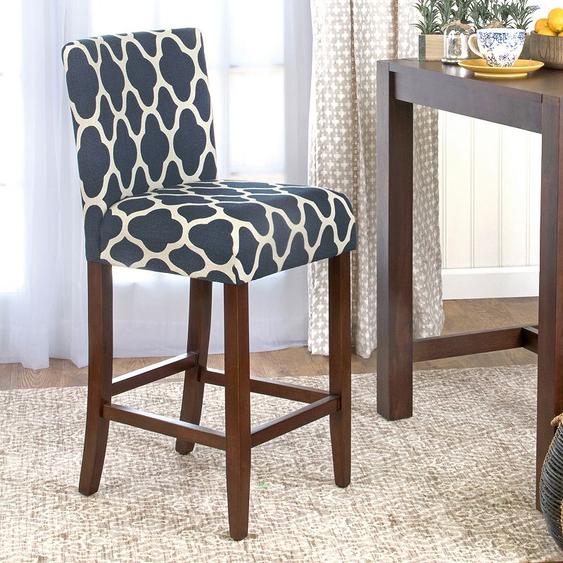 HomePop Upholstered Armless Bar Stool