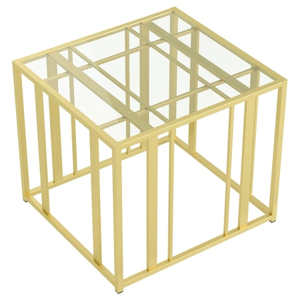 Coaster Furniture Adri Matte Brass Metal Frame End Table