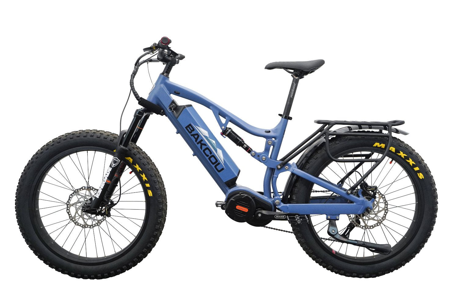 Bakcou Storm G2 Full Suspension Electric Hunting Bike Bafang Ultra Mid Drive Motor