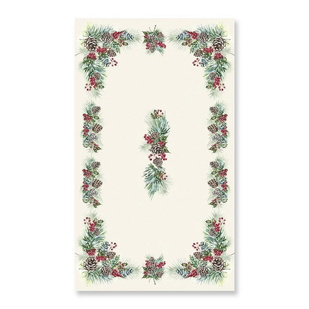 Laural Home Winter Garland Rectangle Tablecloth