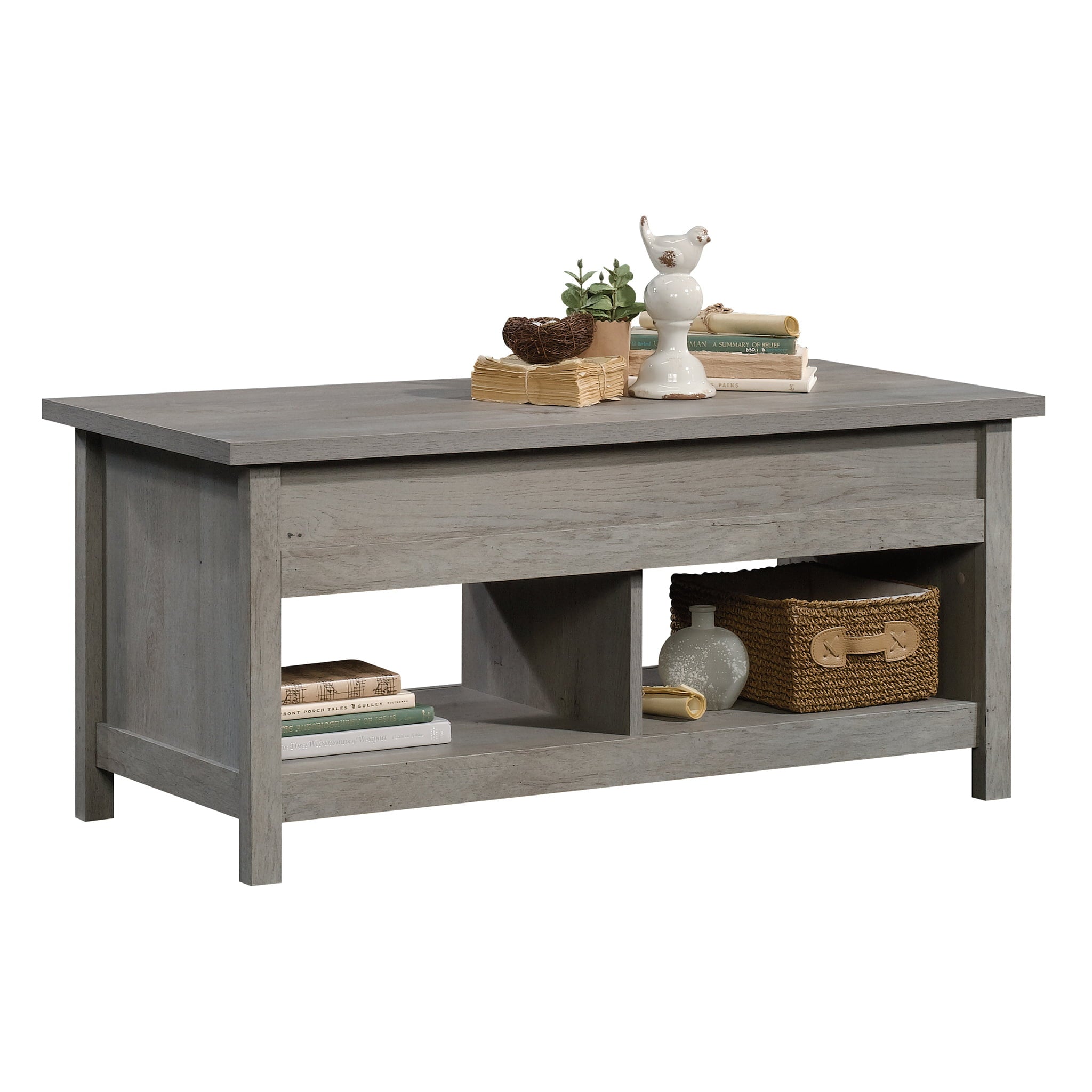 Sauder Cannery Bridge Lift-Top Coffee Table, Mystic Oak Finish