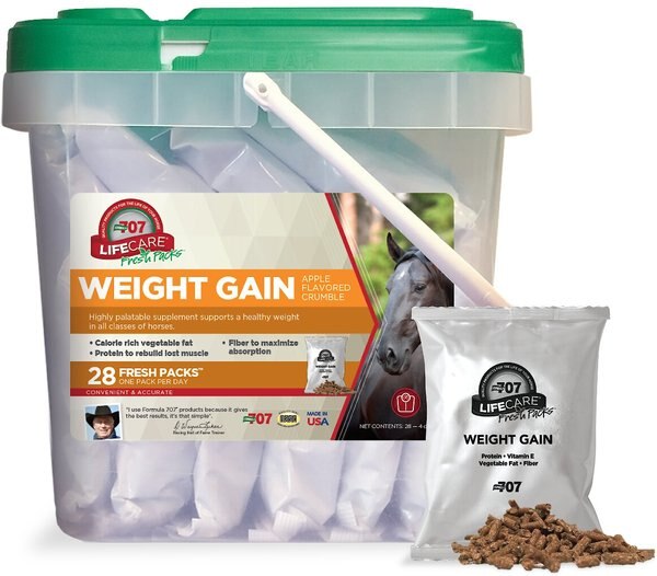 Formula 707 Weight Gain Crumble Horse Supplement， 28 count