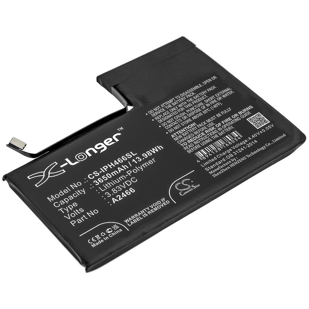 Apple iPhone 12 Pro Max Replacement Battery BatteryClerkcom Mobile Phone