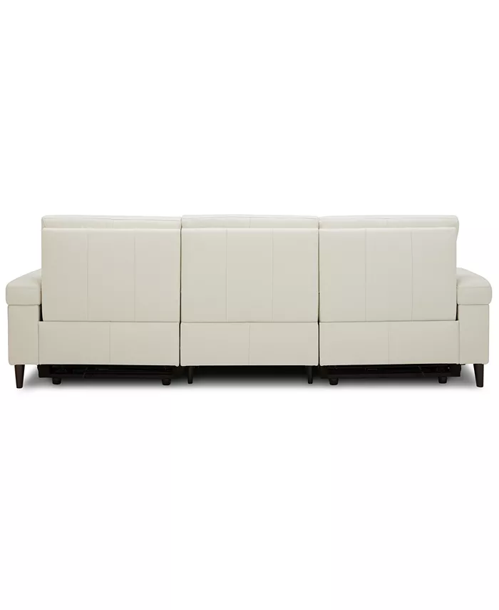 Furniture CLOSEOUT! Jazlo 3-Pc. Leather Sectional with 3 Power Recliners