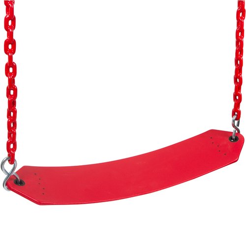 Swing Set Stuff Inc. Residential Belt Seat with 5.5 Ft. Coated Chain (Pink)