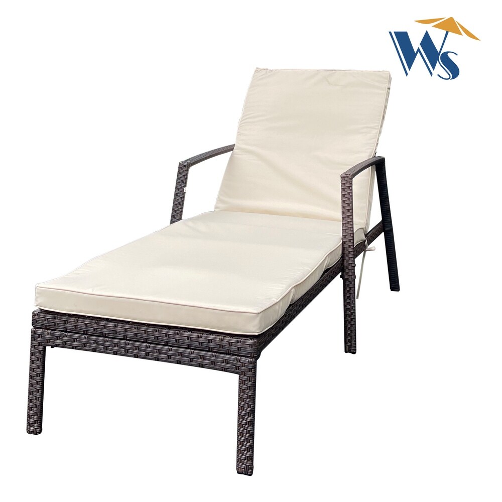 Outdoor Rattan Wicker Patio Lounge Chairs