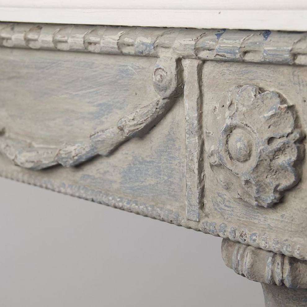 Console Table LUCIEN Charcoal Poplar   Traditional   Console Tables   by EuroLuxHome  Houzz