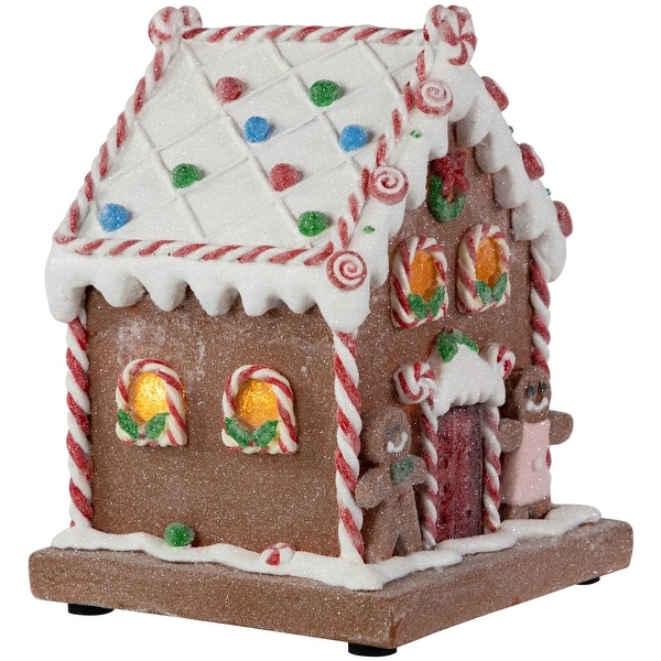 PreLit LED Gingerbread Candy House Christmas Decoration