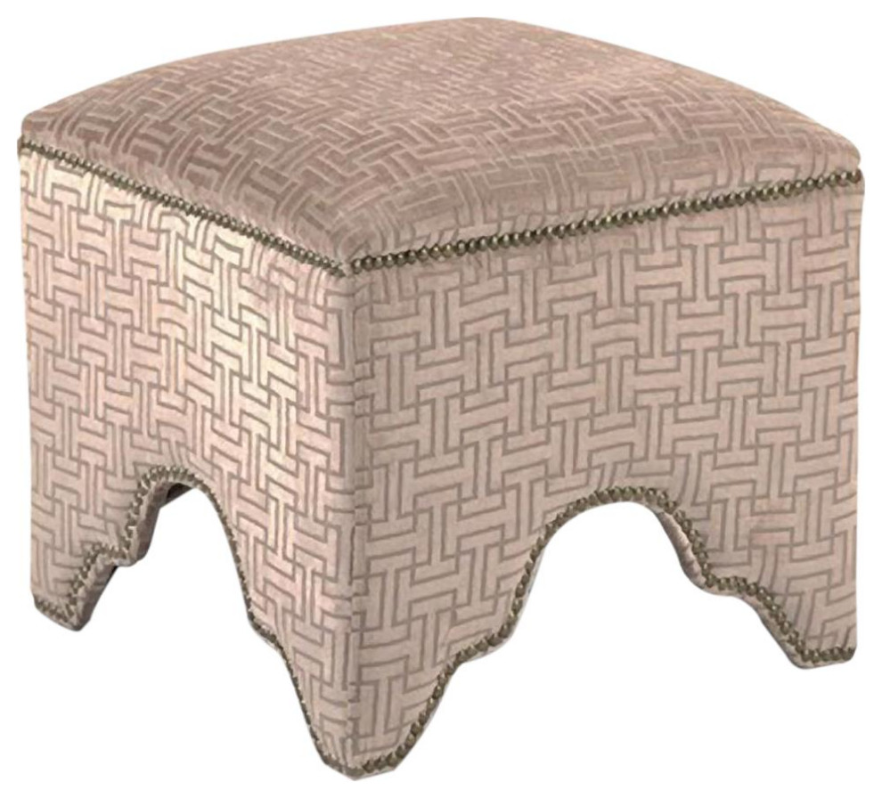 Stool WILLEM Cubic Cube Linen   Transitional   Footstools And Ottomans   by EuroLuxHome  Houzz