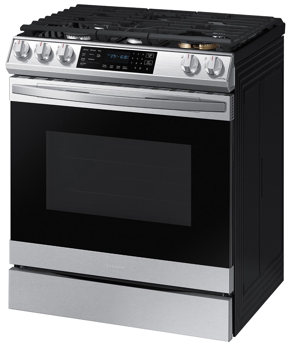  ADA 6 Cu. Ft. Fingerprint Resistant Stainless Steel Front Control Slide-In Gas Range With Air Fry