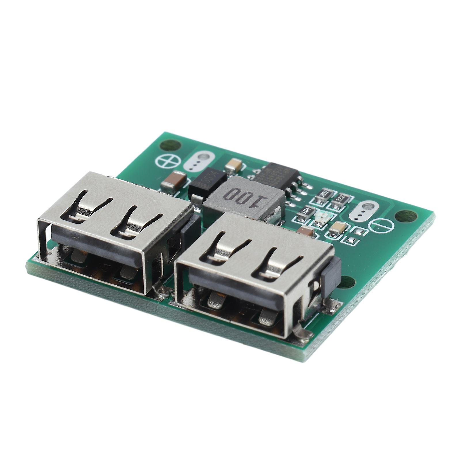 Buck Charger Dc To Dc Dual Usb Output 9v 12v 24v To 5.2v 3a Charging Regulator Module