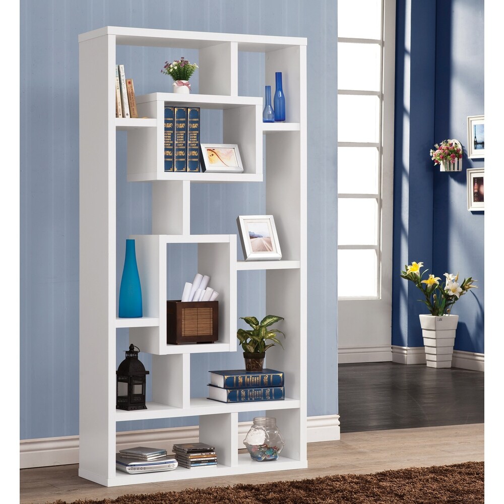 Aurelle 10 shelf Open Back Bookcase